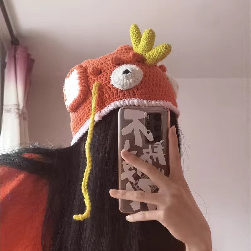popsnow_ski_helmet_cover_crochet_hat_pokemon_fish_magikarp