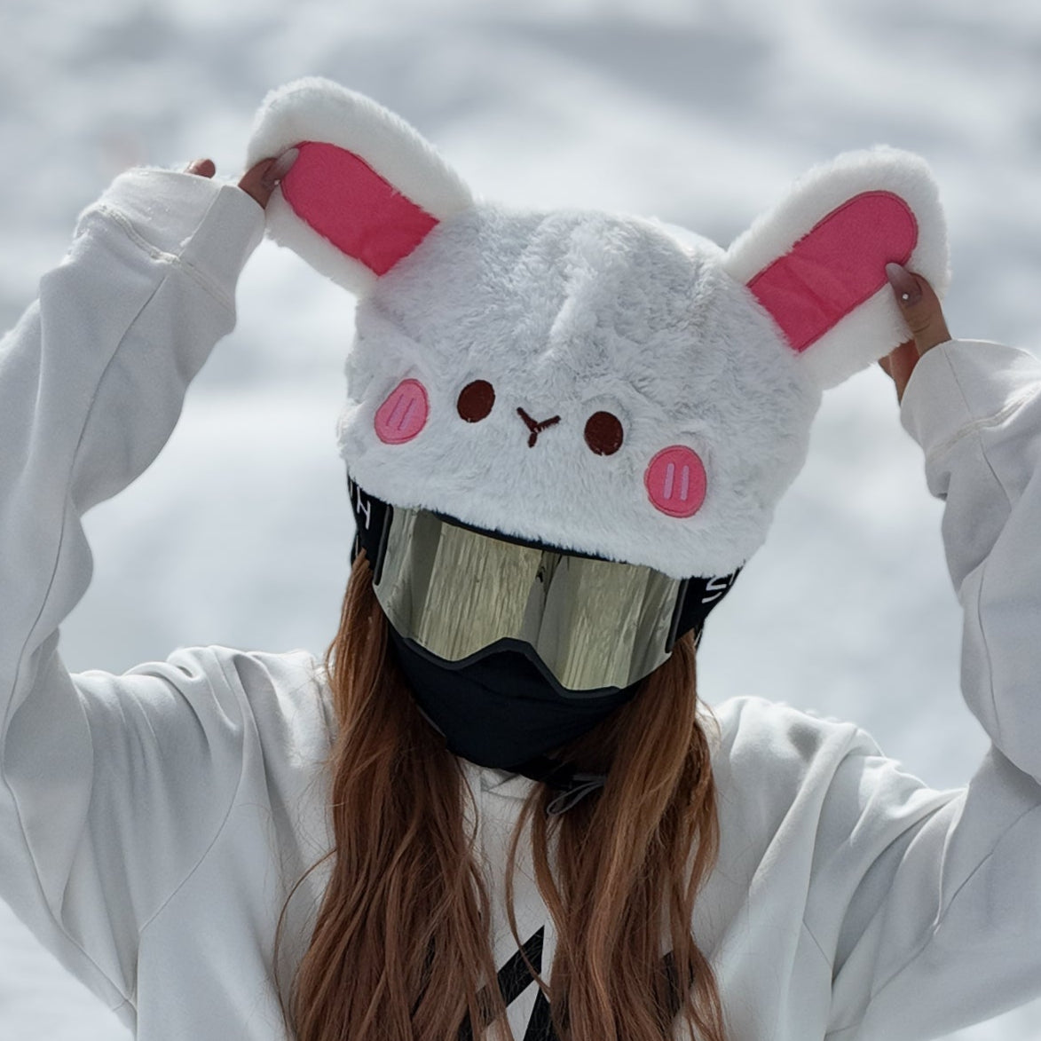bunny football helmet Ski Helmet Cover