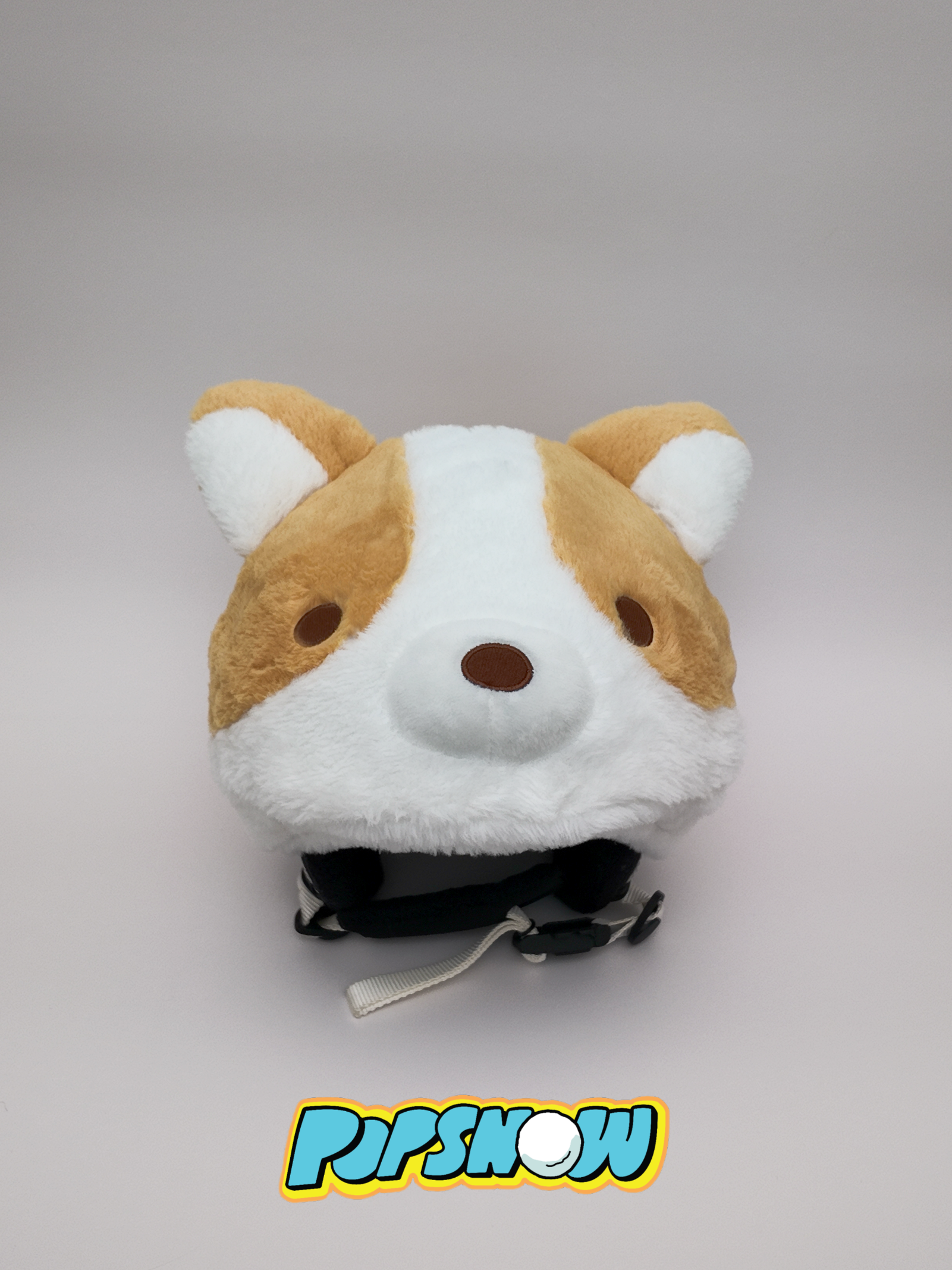 PopSnow Ski snowboard helmet cover hat funny corgi front product