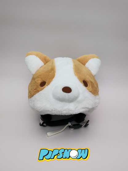 PopSnow Ski snowboard helmet cover hat funny corgi front product