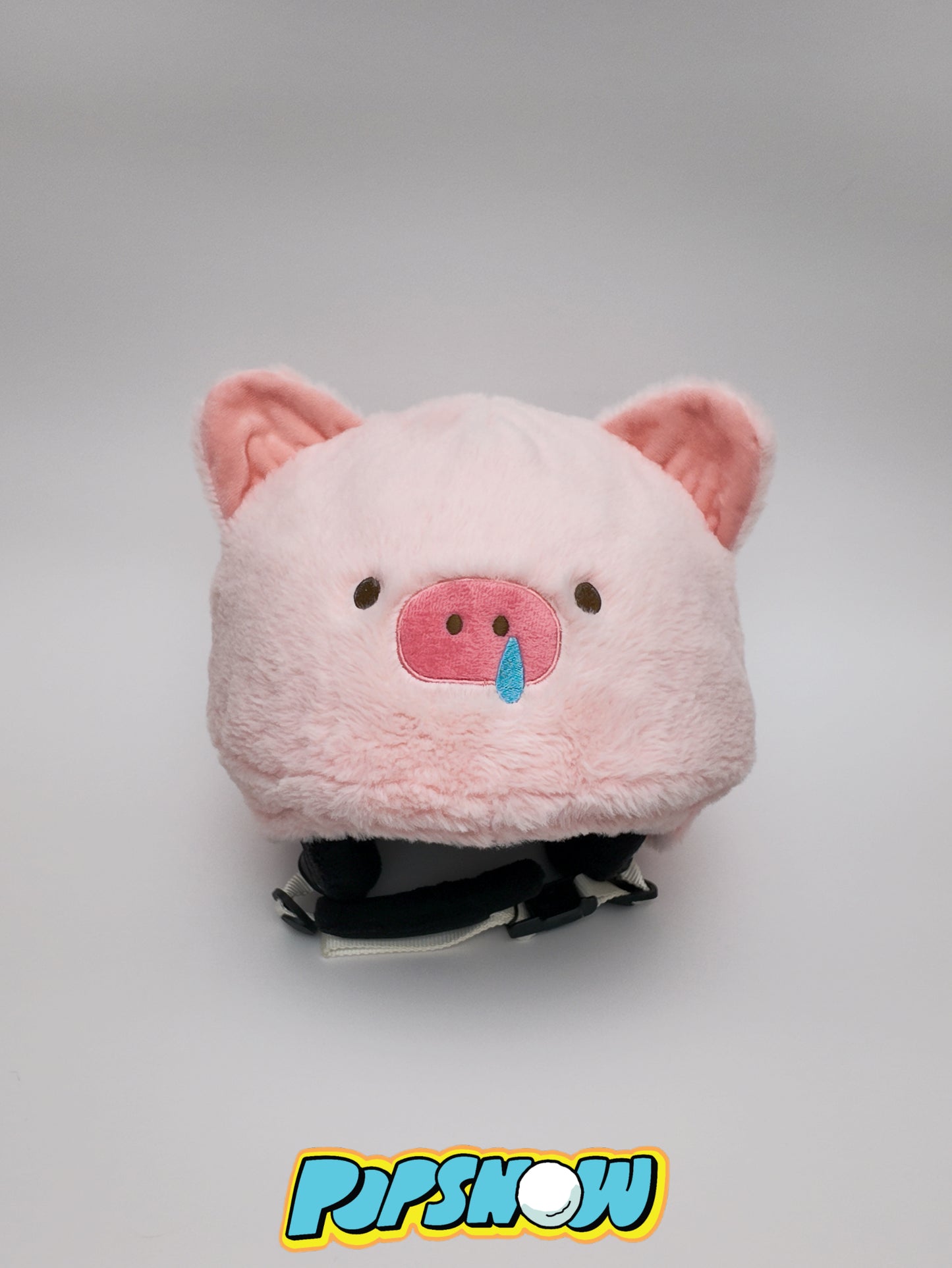 PopSnow Ski snowboard helmet cover hat funny pig peppy front product
