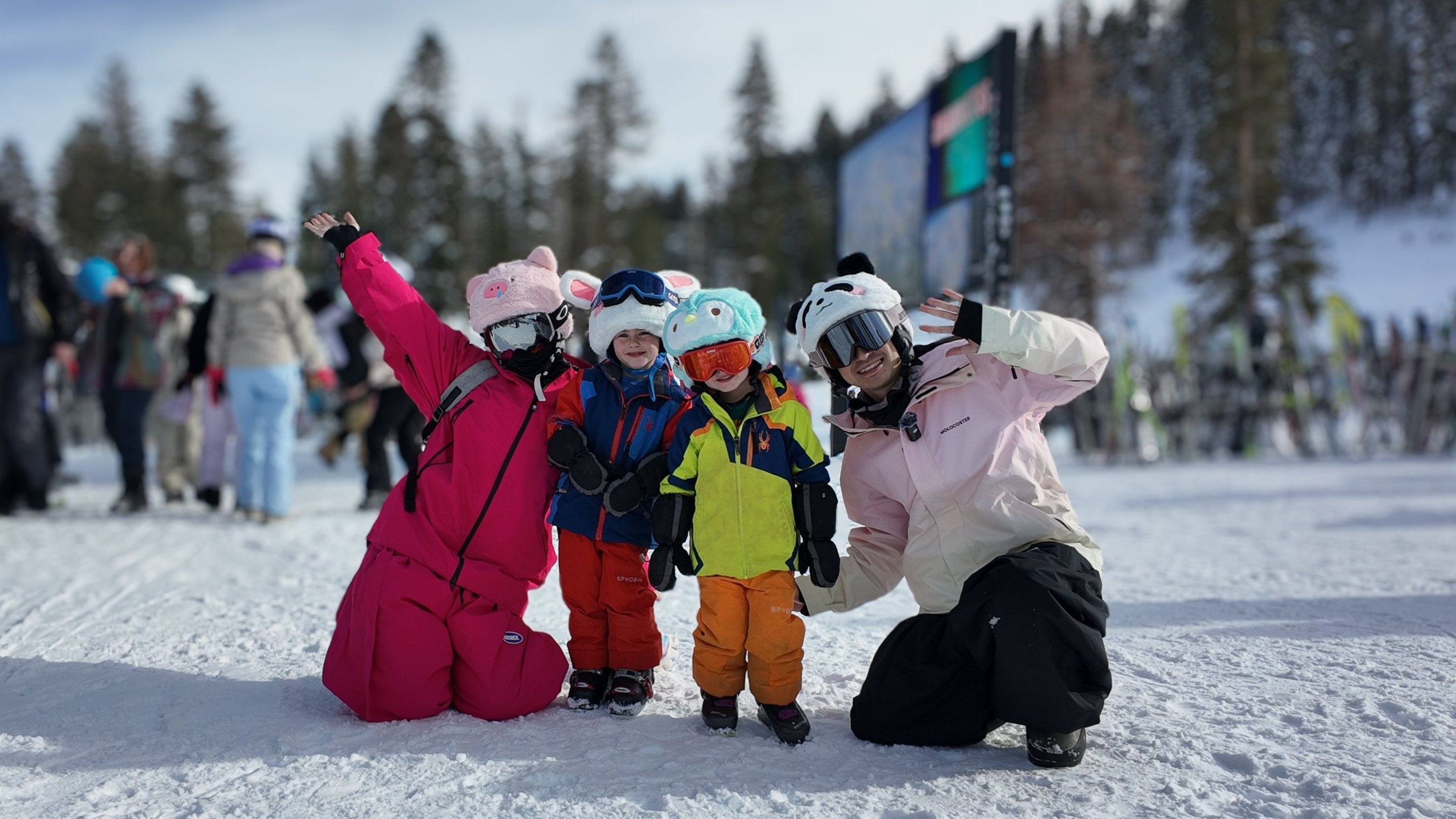 popsnow_ski_helmet_cover_kid_children_funny_animal_gift_christmas_mammoth_group_penguin_bunny_rabbit