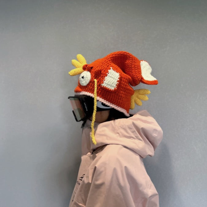popsnow_ski_helmet_cover_crochet_magic_fish_funny_snowboard_1_pokemon_magikarp