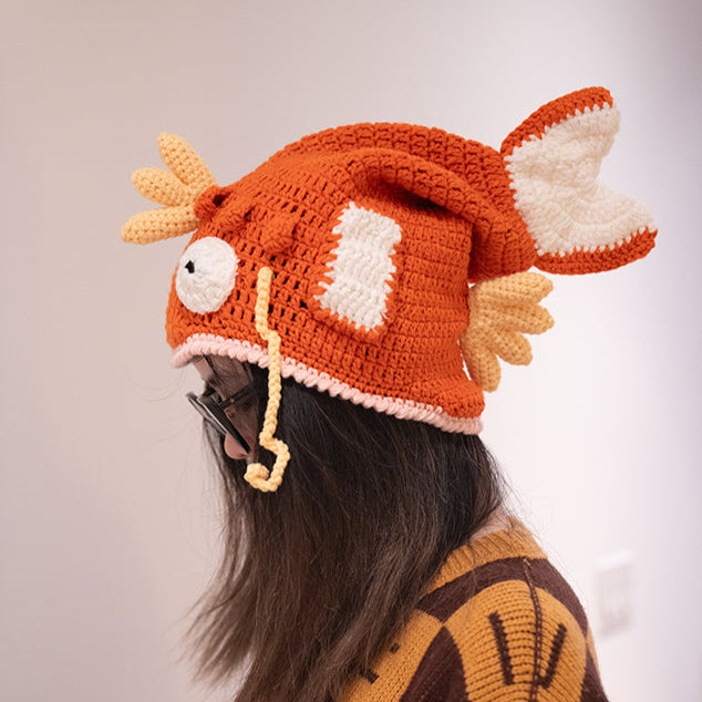 popsnow_ski_helmet_cover_crochet_pokemon_magikarp_funny_hat_beanie_4