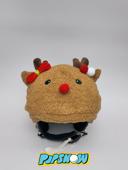 Ski Helmet Cover - Christmas Reindeer