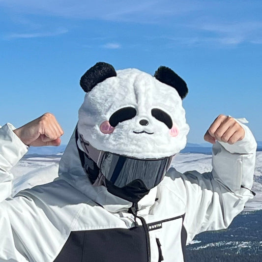 popsnow_ski_hemet_cover_hood_hat_funny_animal_cute_kid_funny_cute_kid_panda_mammoth_summit