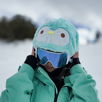 popsnow_ski_hemet_cover_hood_hat_funny_animal_cute_kid_penguin_mammoth_2