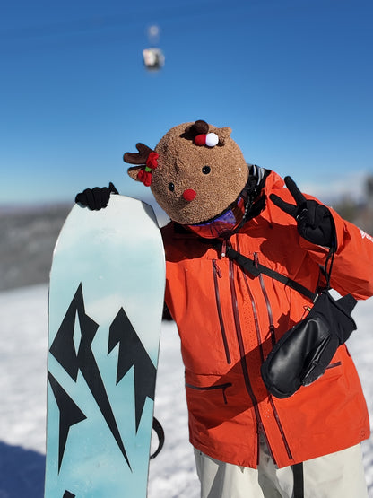 Ski Helmet Cover - Christmas Reindeer