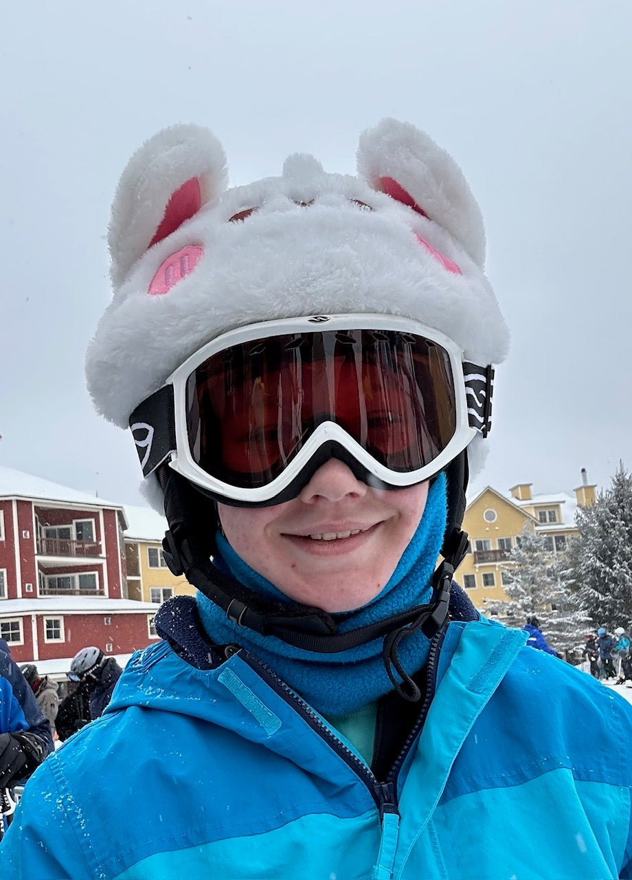funny snowboard helmet Kowaku Ski Cover Cat Ear Design For Kids & Adults Fits Ski And Helmets Cute Cartoon Snow Helmet Cover
